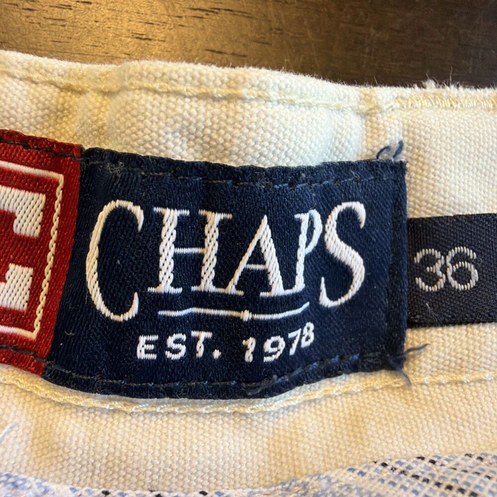 VTG Chaps Ralph Lauren Stone Cargo Shorts W36 Y2K Skater Street Gorpcore Dad - Picture 6 of 16